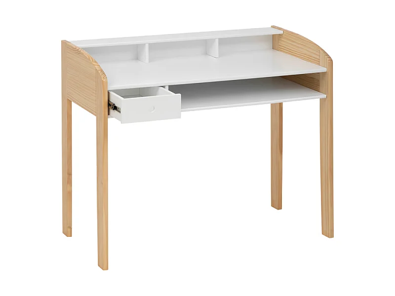 Bureau blanc 85x100x52cm