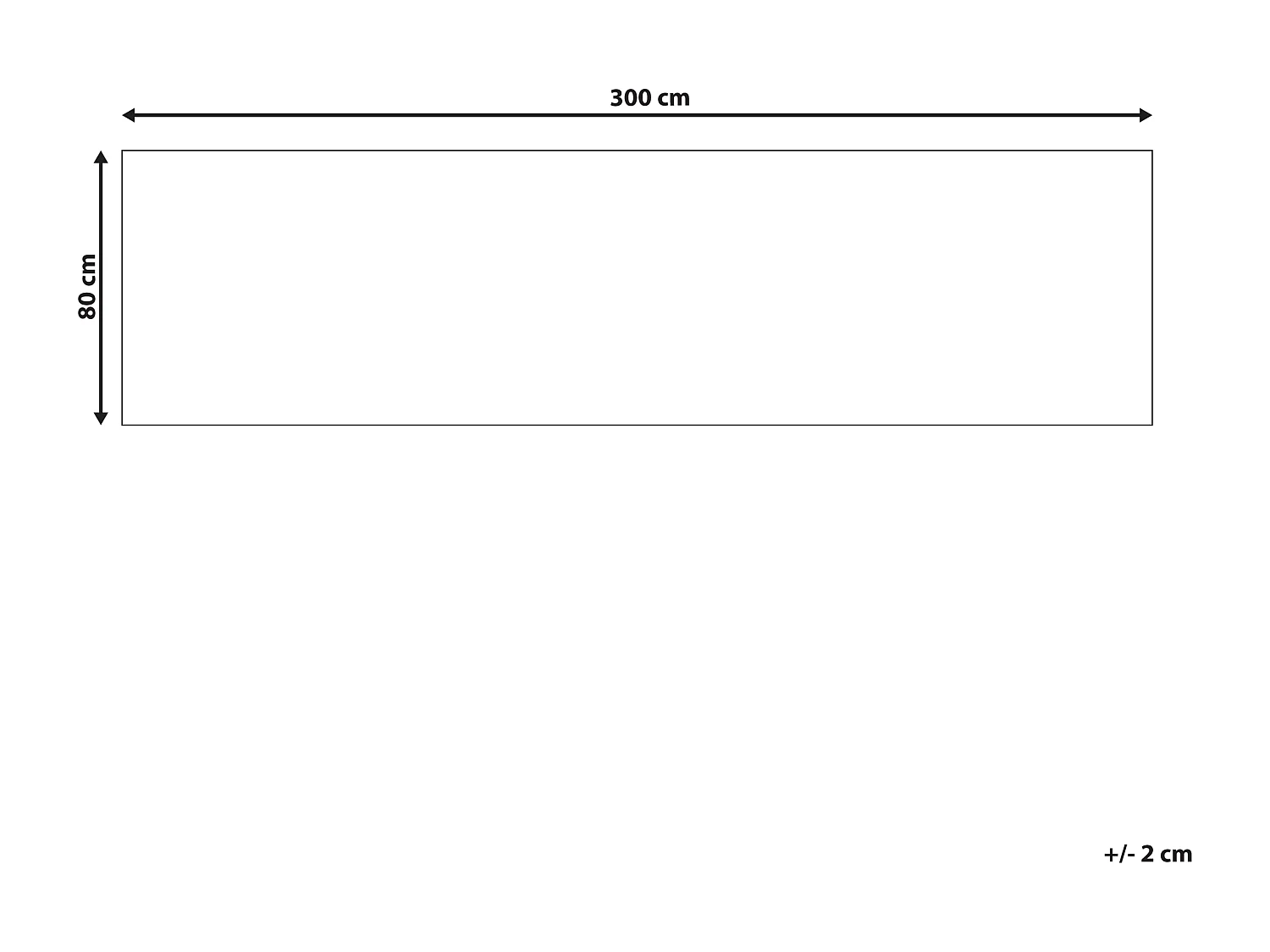 Vloerkleed jute zwart 80 x 300 cm SINANKOY