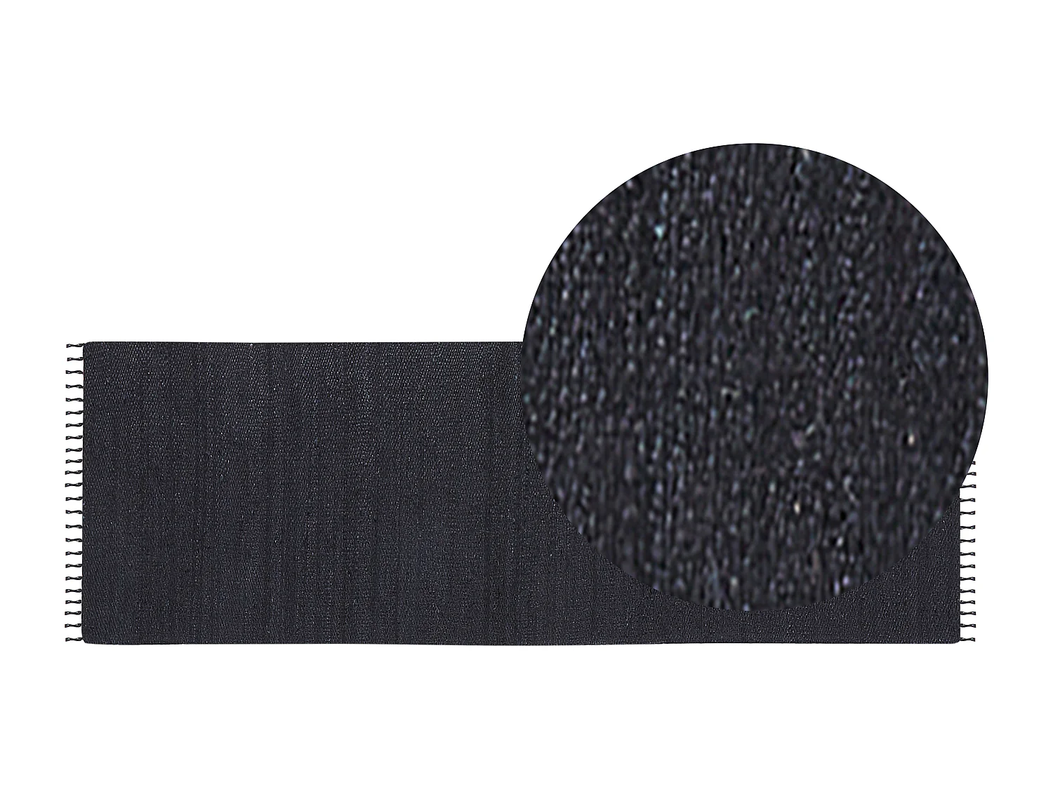 Tapis SINANKOY Noir 80 x 300 cm Jute