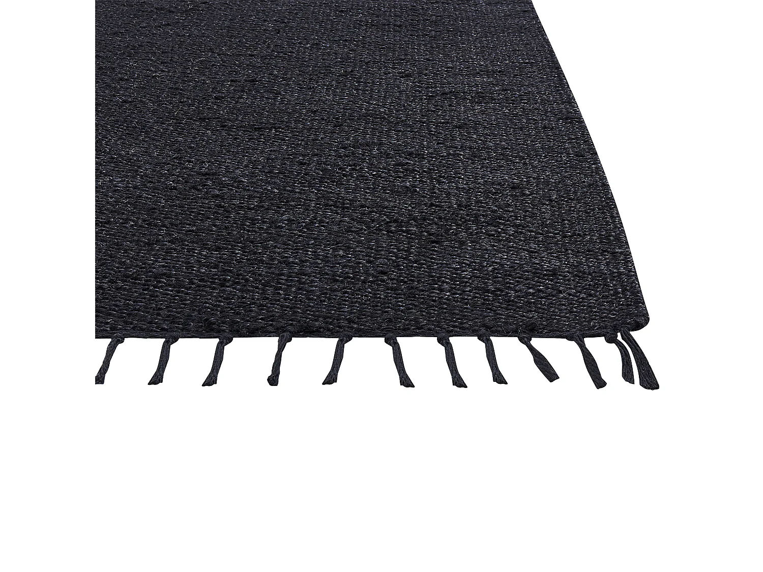 Vloerkleed jute zwart 80 x 300 cm SINANKOY