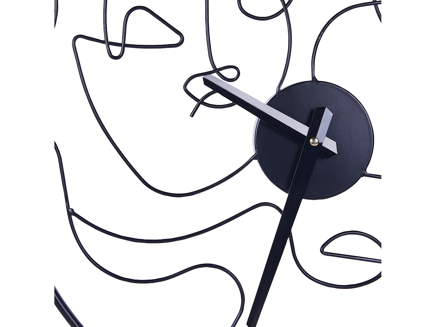 Horloge murale MENTON 50 cm Métal Noir