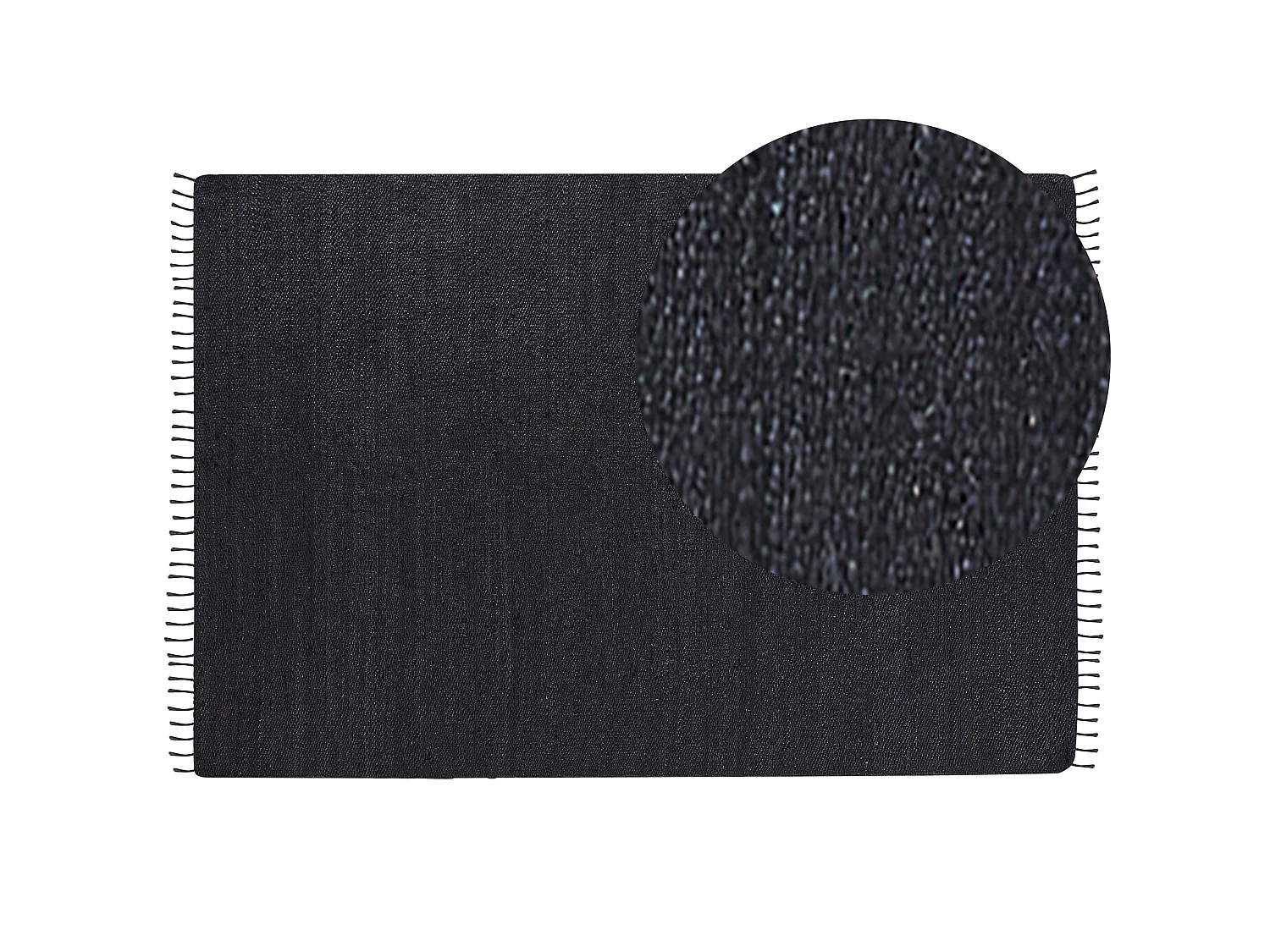 Rug SINANKOY Black 160 x 230 cm Jute