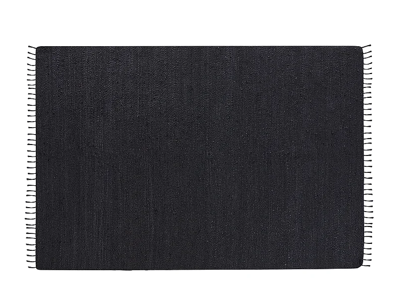 Teppich SINANKOY 160 x 230 cm Jute Schwarz