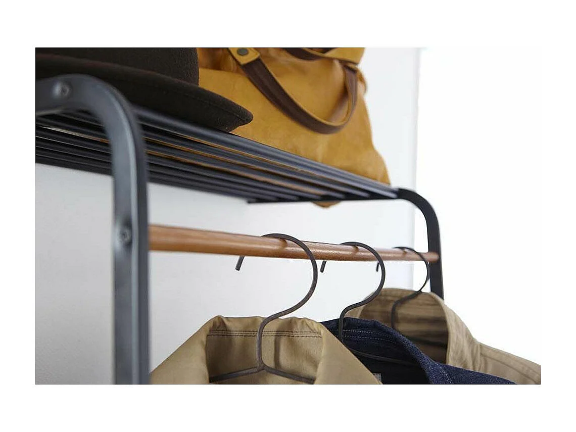 Porte-manteau incliné avec étagère H160 cm - TOWER