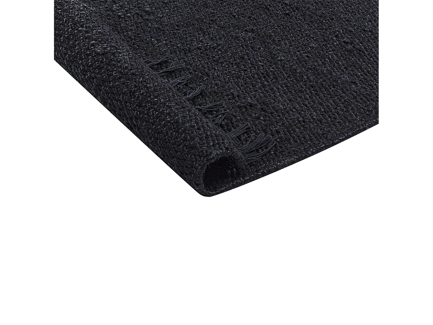 Teppich SINANKOY 200 x 300 cm Jute Schwarz