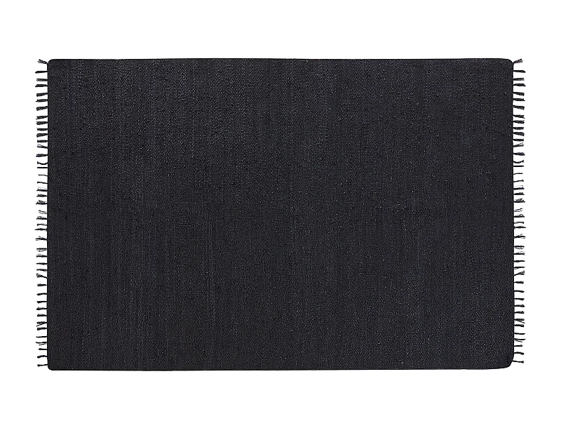 Vloerkleed SINANKOY 200 x 300 cm Jute Zwart