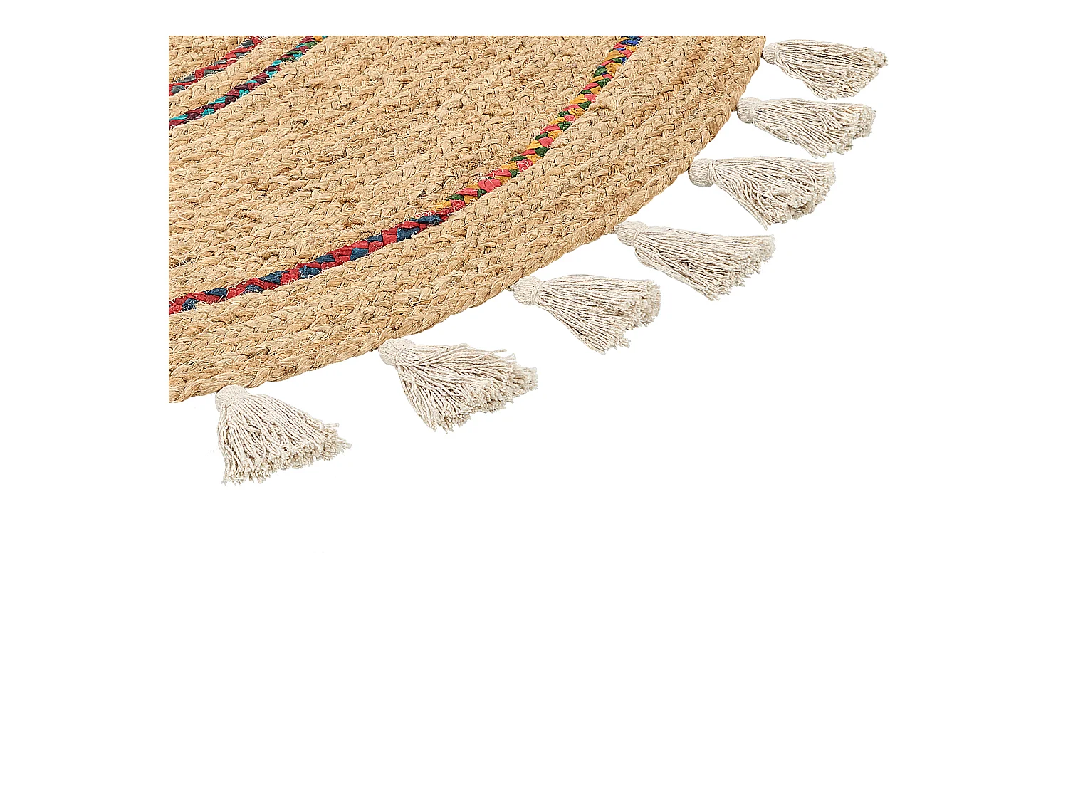 Tapis OBAKOY Beige ø 140 cm Jute