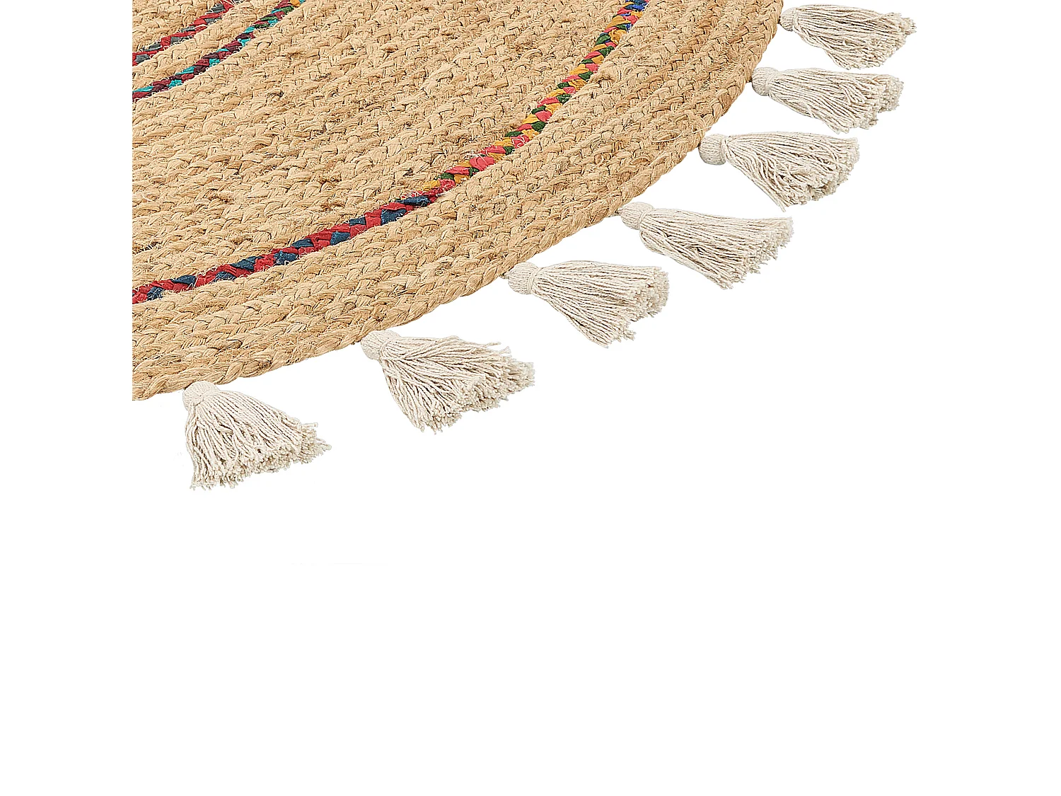 Teppich OBAKOY ø 140 cm Jute Beige