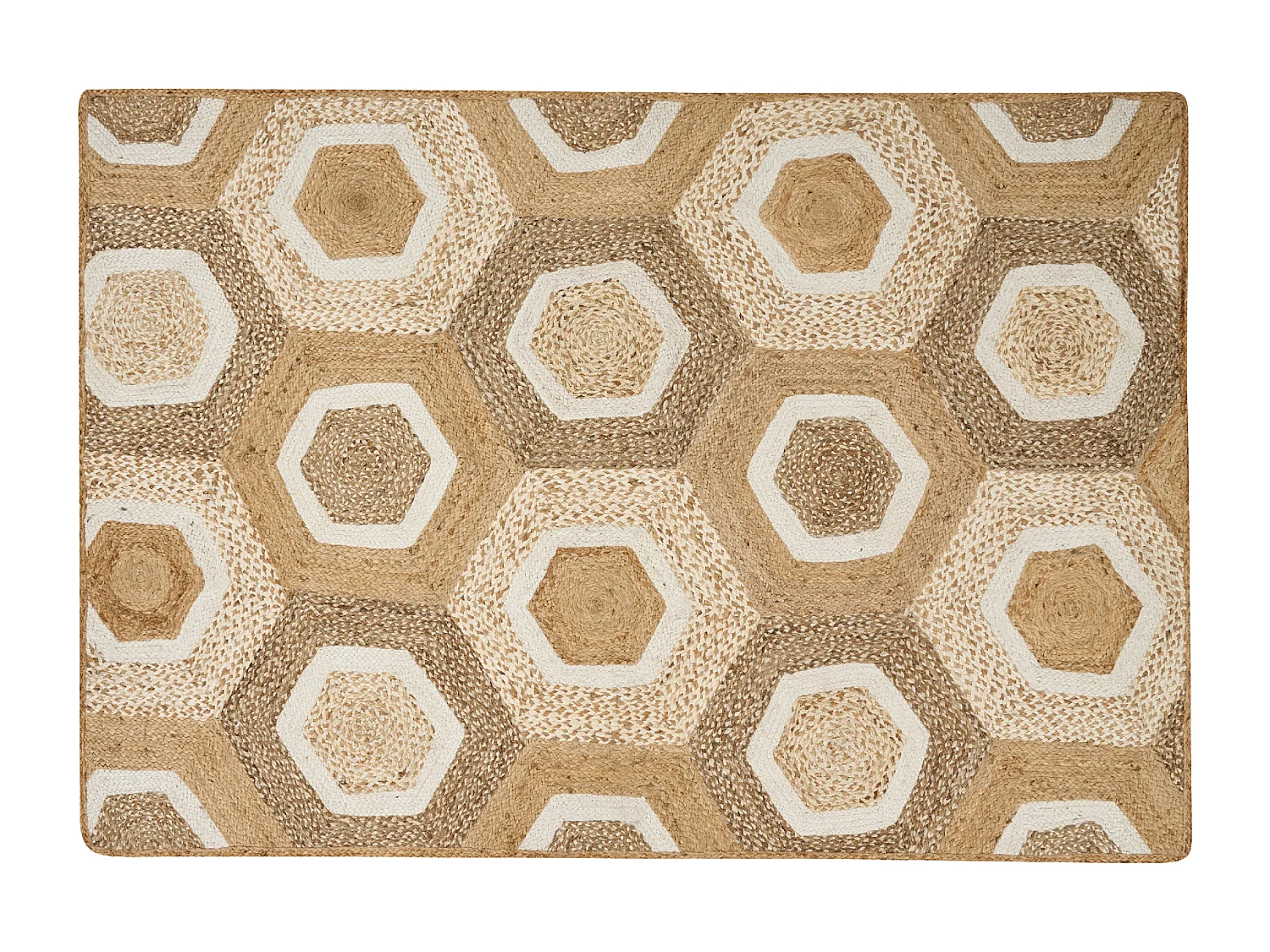 Teppich BASOREN 160 x 230 cm Jute Beige