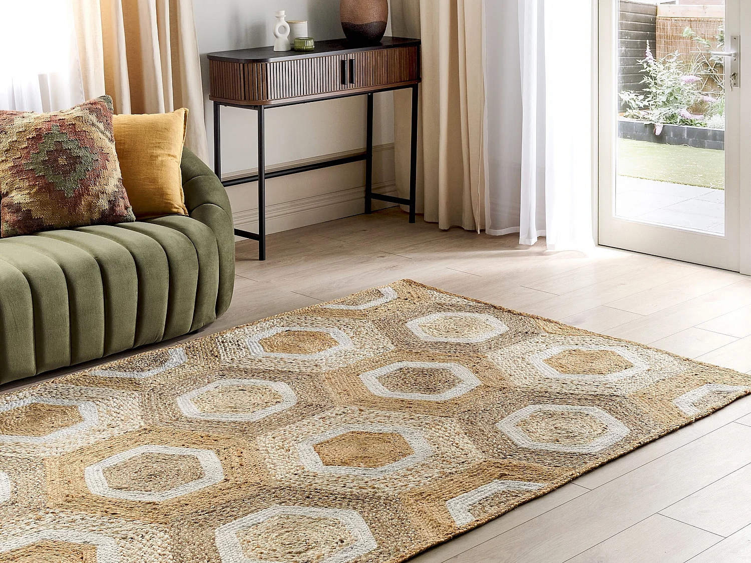 Teppich BASOREN 160 x 230 cm Jute Beige