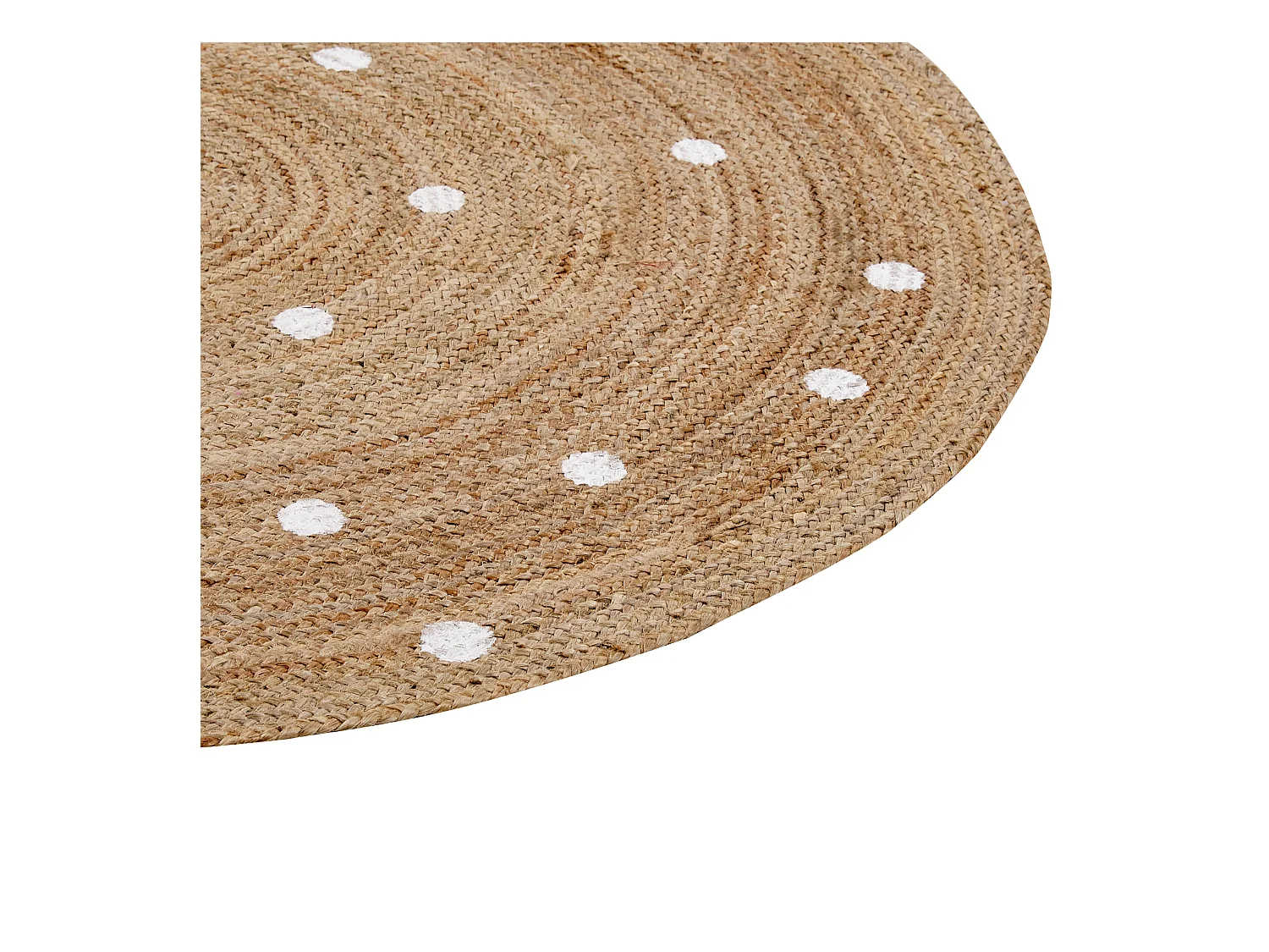 Teppich KHARRA ø 140 cm Jute Beige