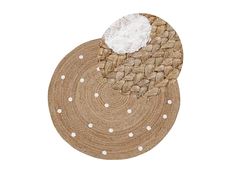 Vloerkleed KHARRA ø 140 cm Jute Beige