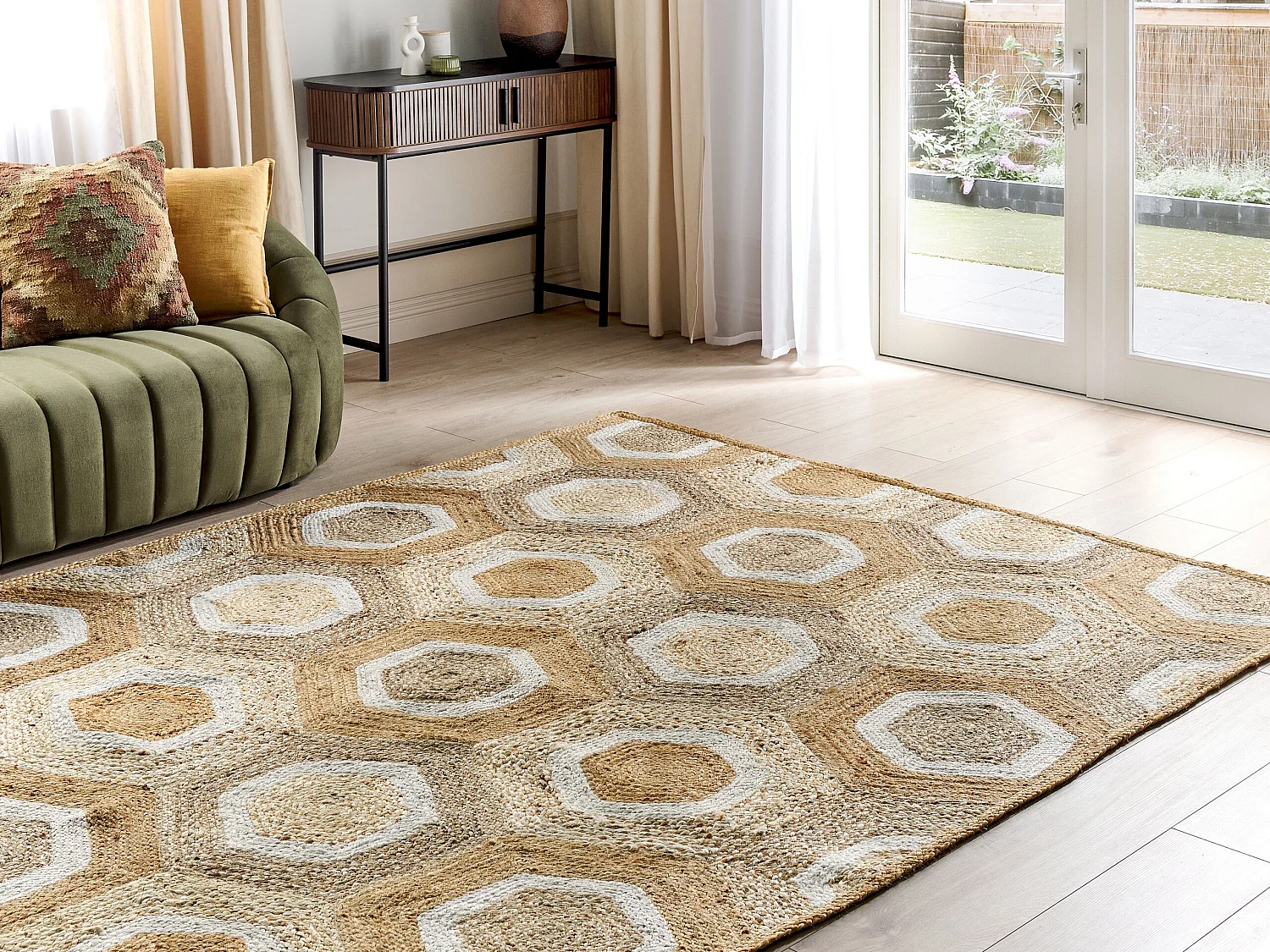Rug BASOREN Beige 200 x 300 cm Jute