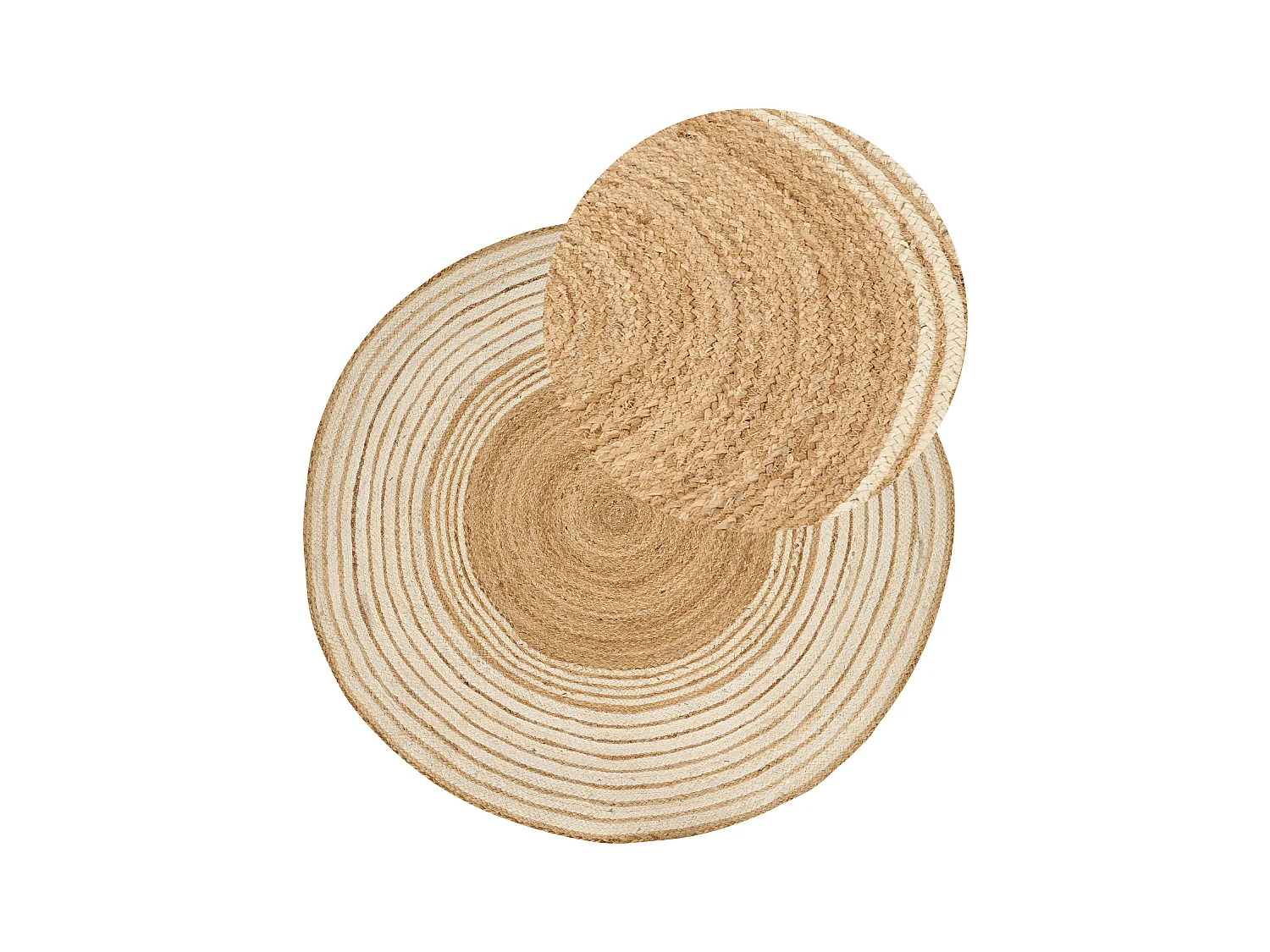 Vloerkleed MELEKLI ø 140 cm Jute Beige