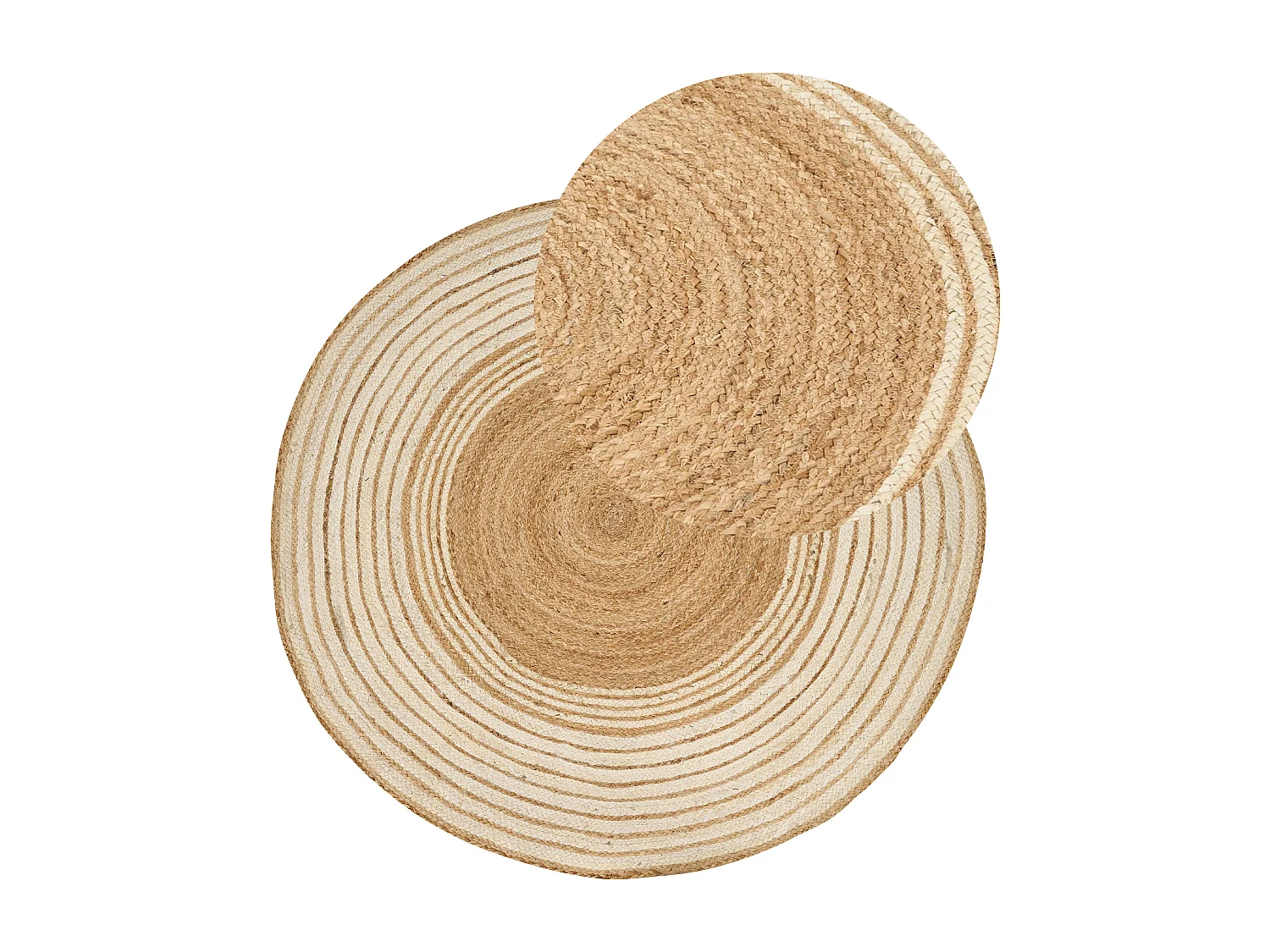 Vloerkleed MELEKLI ø 140 cm Jute Beige