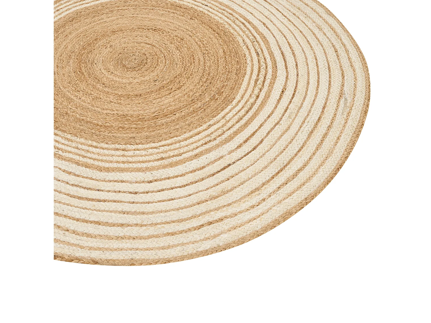 Vloerkleed MELEKLI ø 140 cm Jute Beige