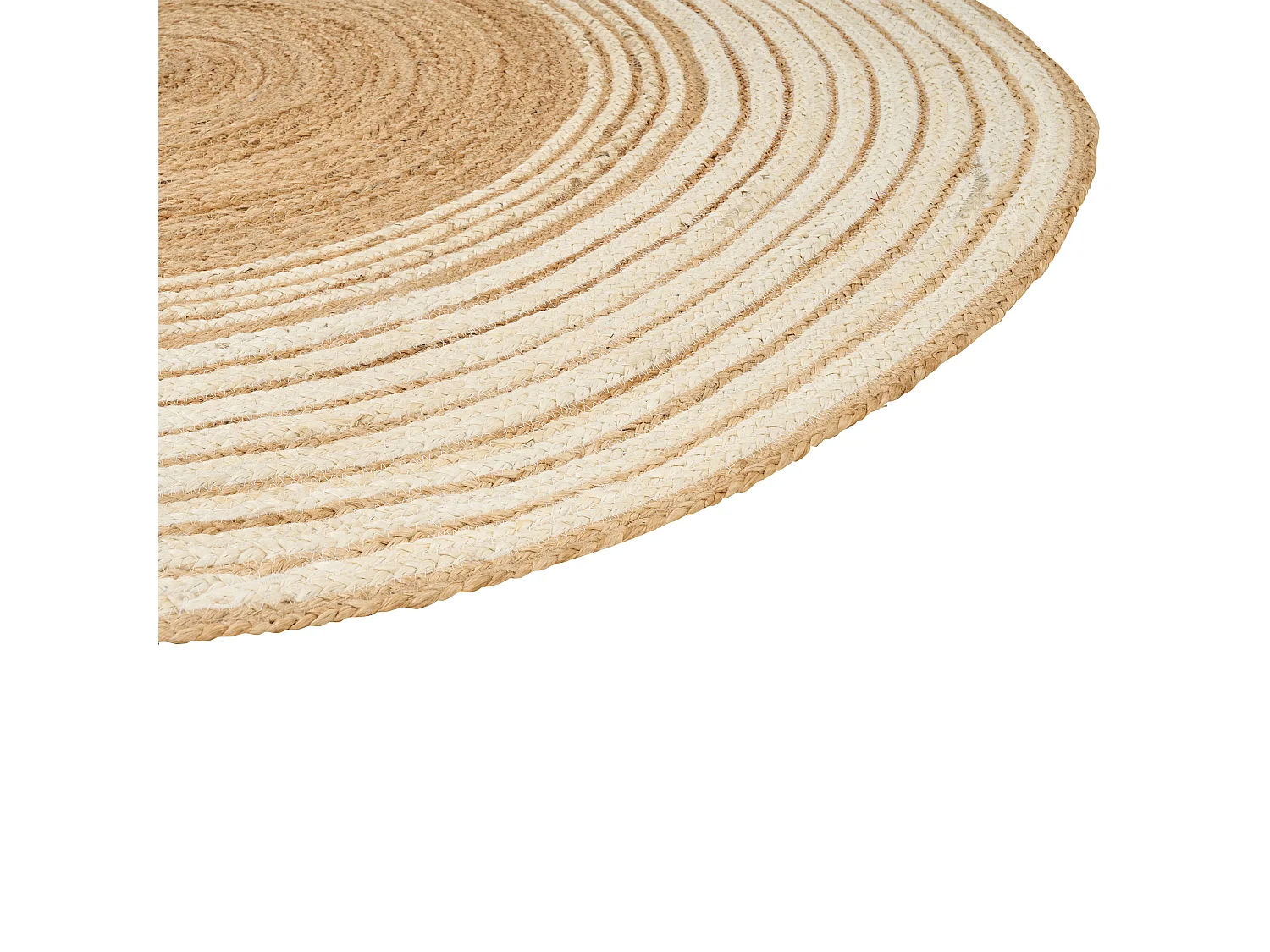Vloerkleed MELEKLI ø 140 cm Jute Beige