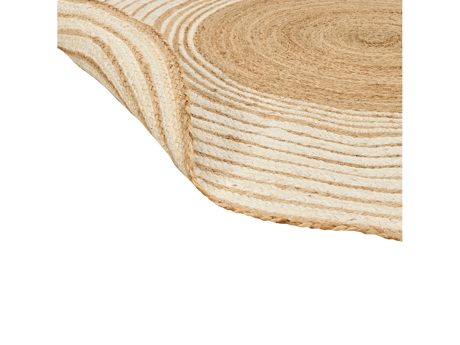 Vloerkleed MELEKLI ø 140 cm Jute Beige