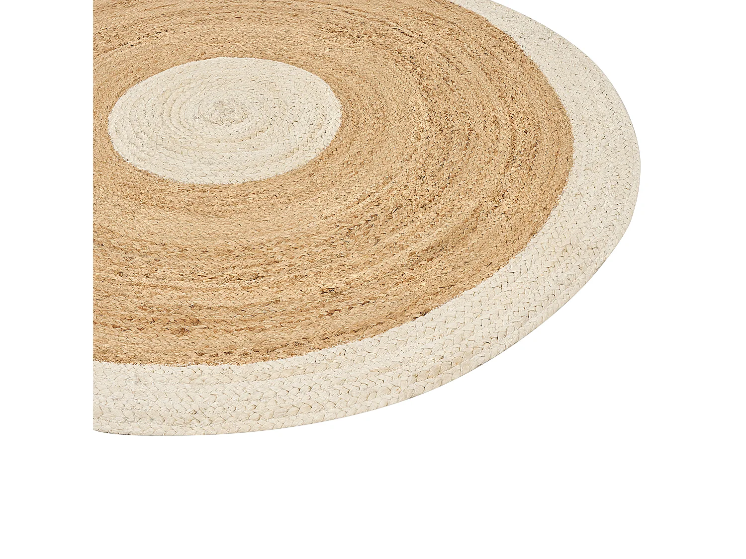 Alfombra YAYALAR ø 140 cm Yute Blanco crema