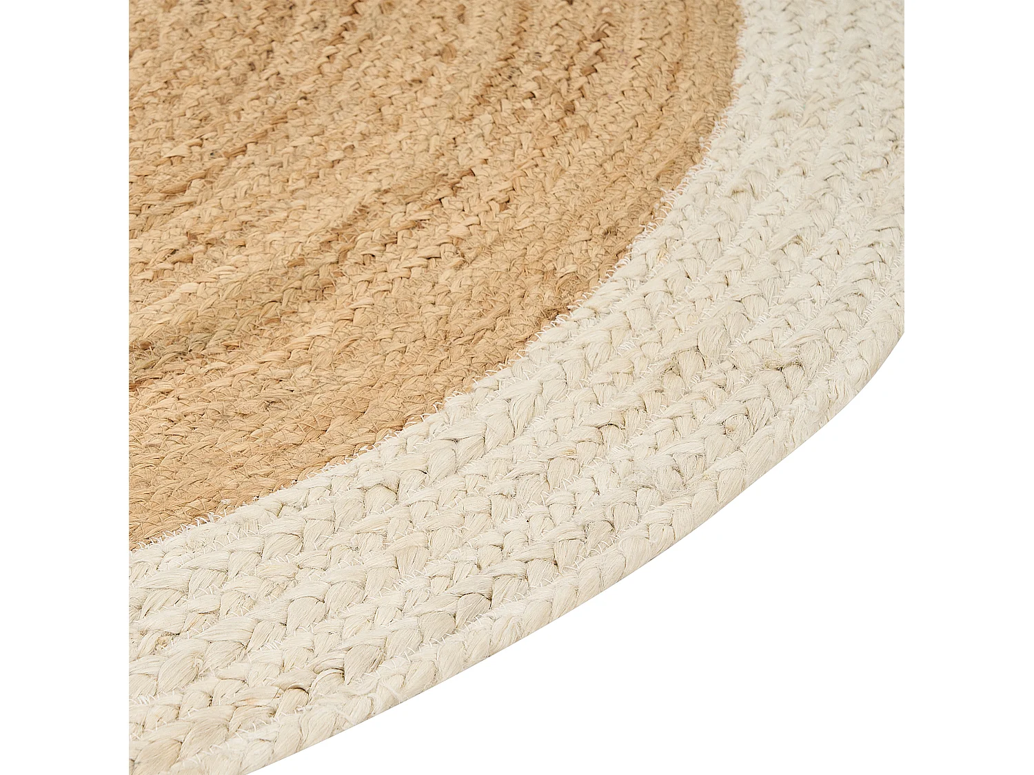 Alfombra YAYALAR ø 140 cm Yute Blanco crema