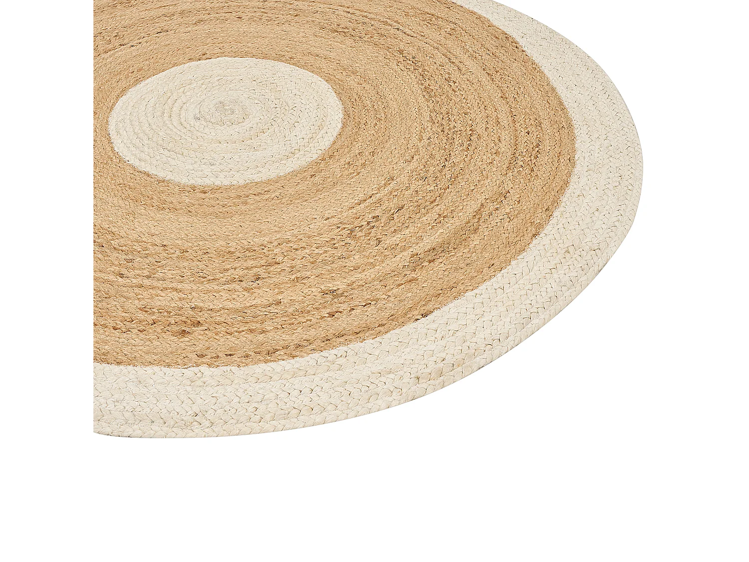 Tapete YAYALAR ø 140 cm Juta Branco creme