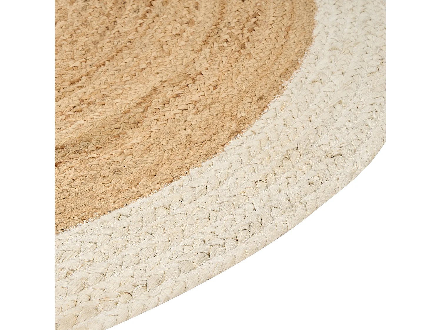 Tapete YAYALAR ø 140 cm Juta Branco creme