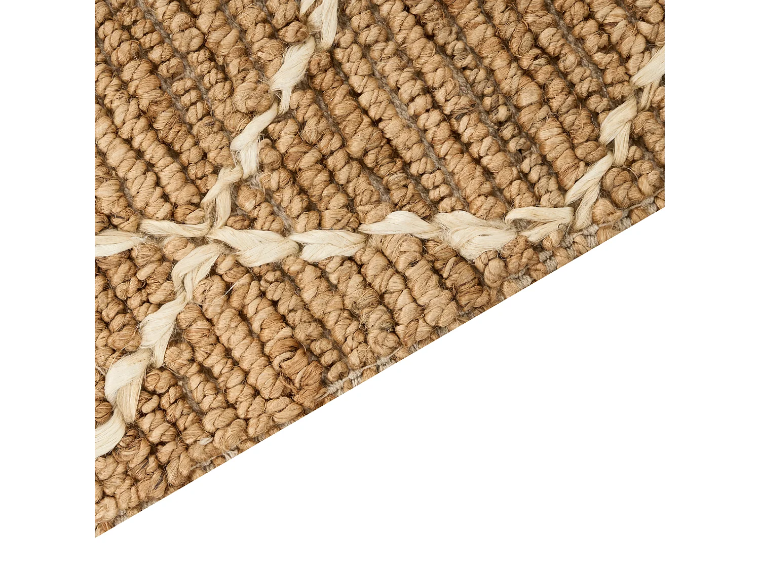 Tapis ZORAVA Beige 80 x 300 cm Jute