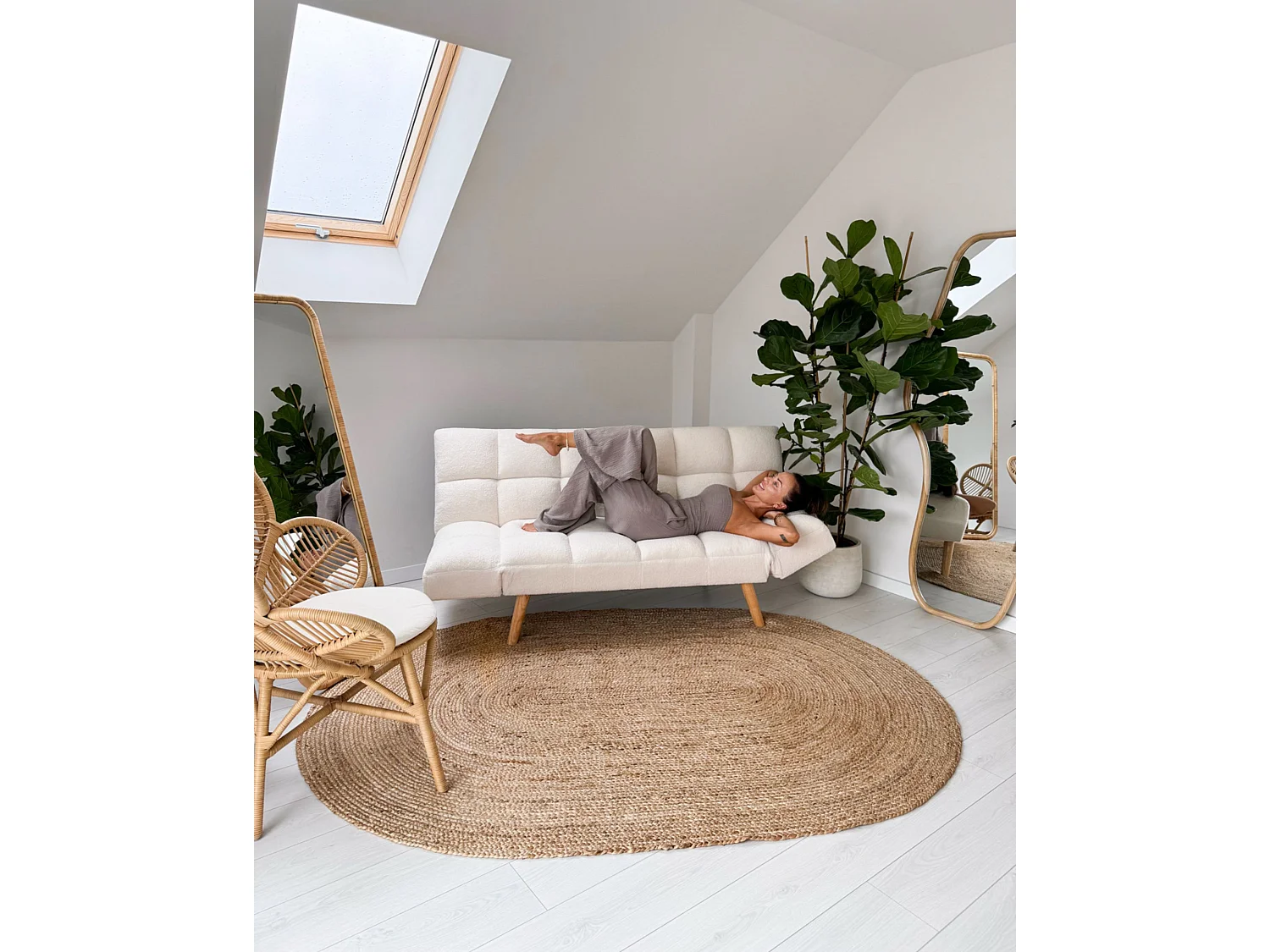 Tapis DEMIRCI 160 x 230 cm Jute Beige