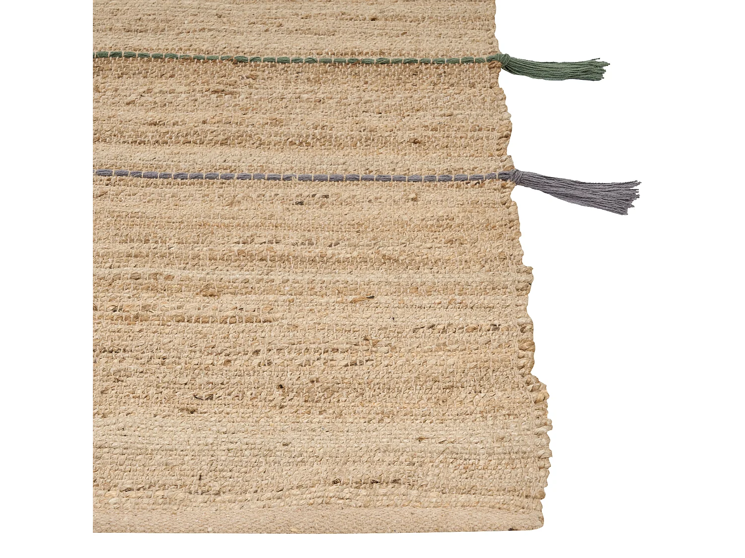 Vloerkleed RAUTA 140 x 200 cm Jute Beige