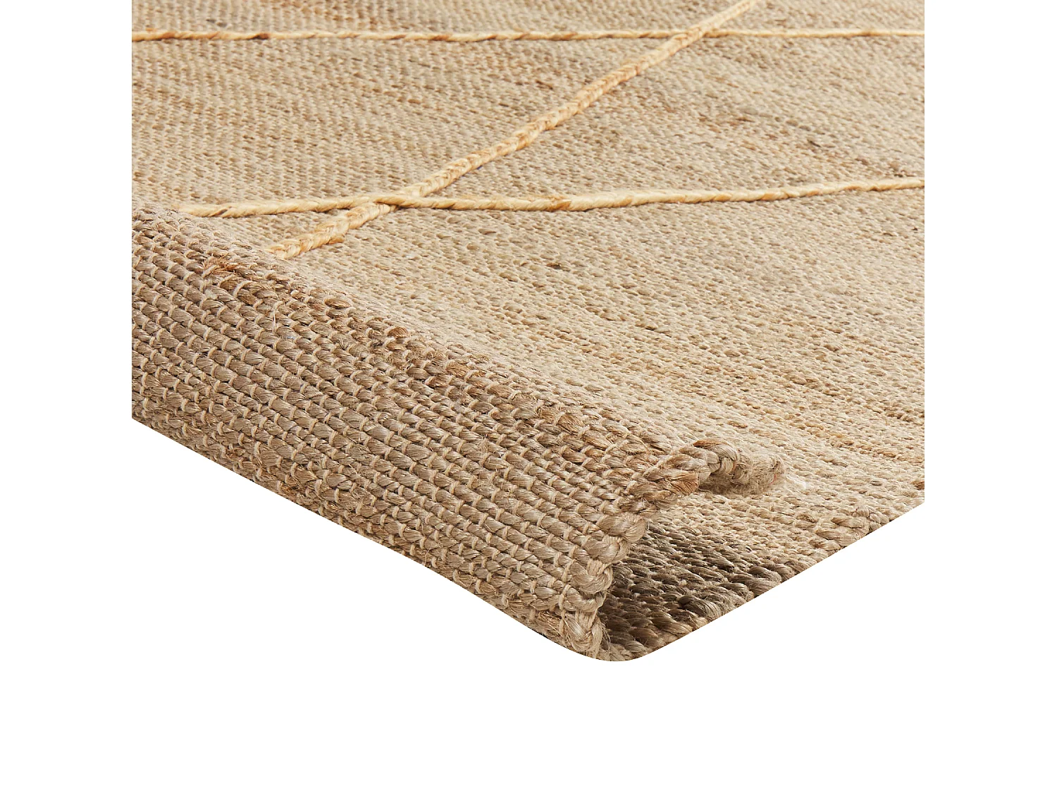 Teppich YUVACIK 160 x 230 cm Jute Beige