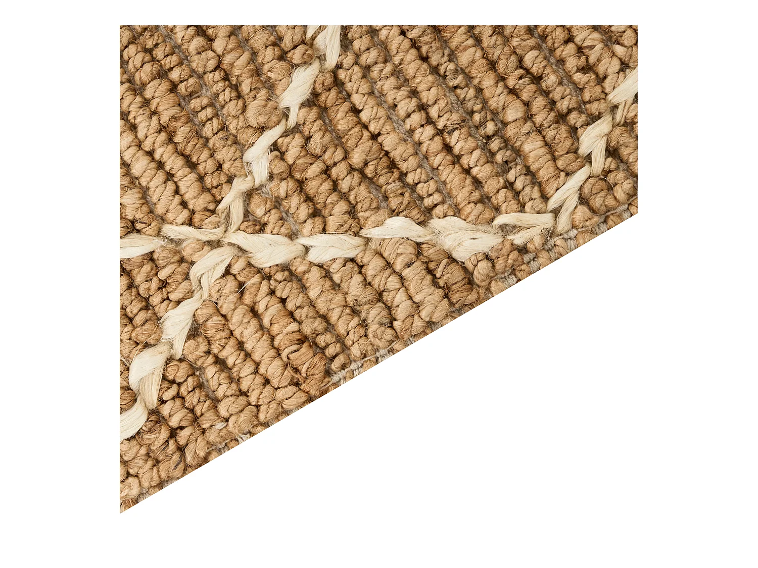 Vloerkleed ZORAVA 160 x 230 cm Jute Beige