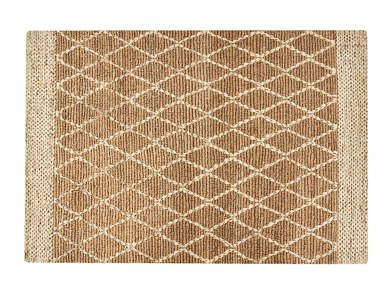 Vloerkleed ZORAVA 160 x 230 cm Jute Beige