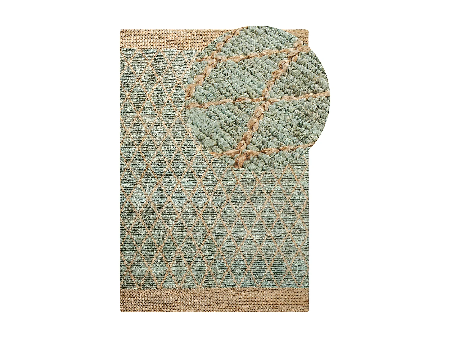 Tapis TELLIKAYA Vert 200 x 300 cm Jute