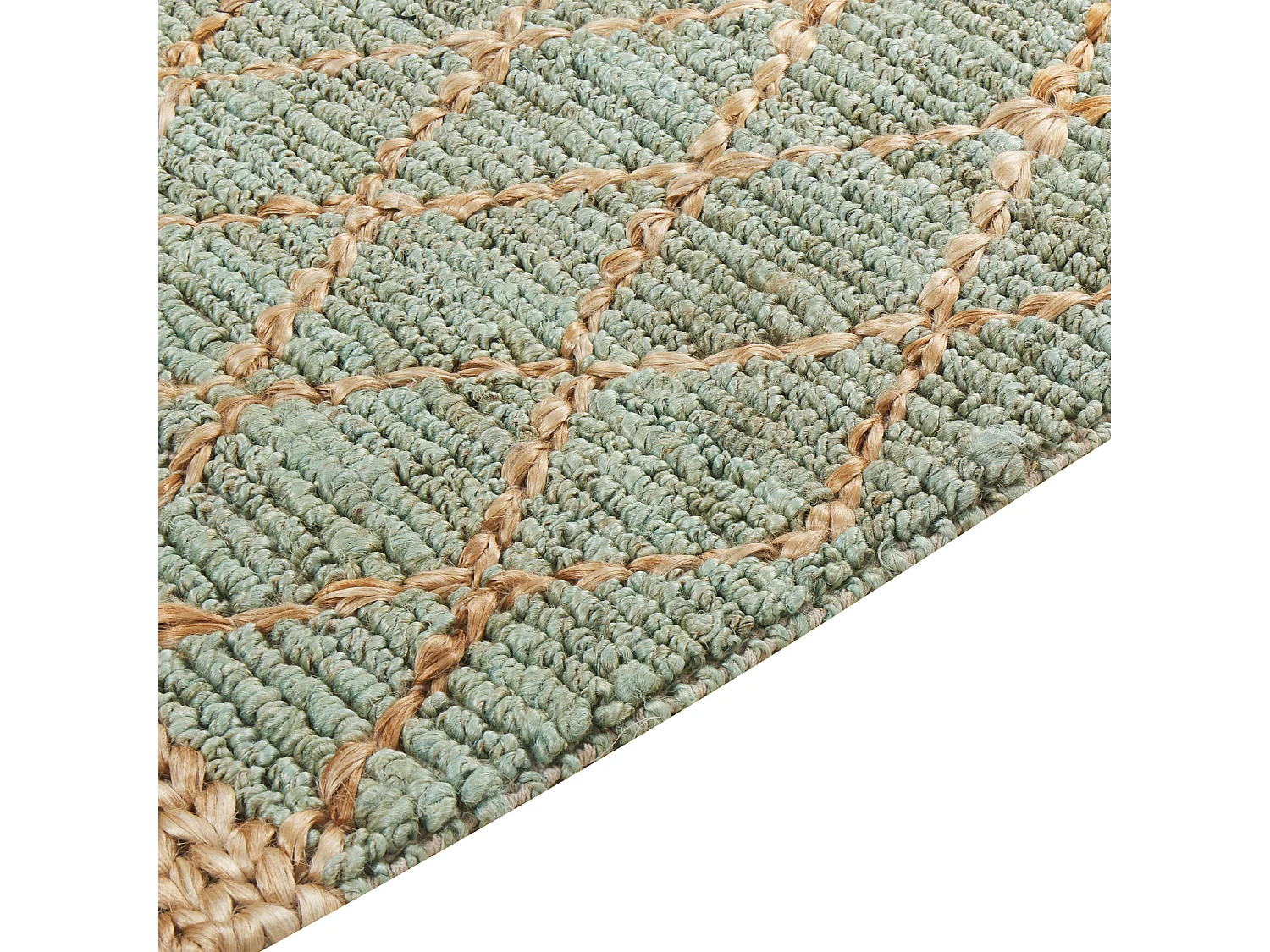 Vloerkleed TELLIKAYA 200 x 300 cm Jute Groen