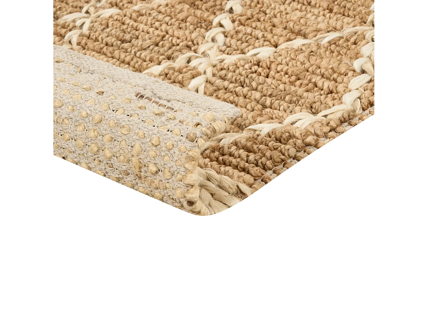 Vloerkleed ZORAVA 200 x 300 cm Jute Beige