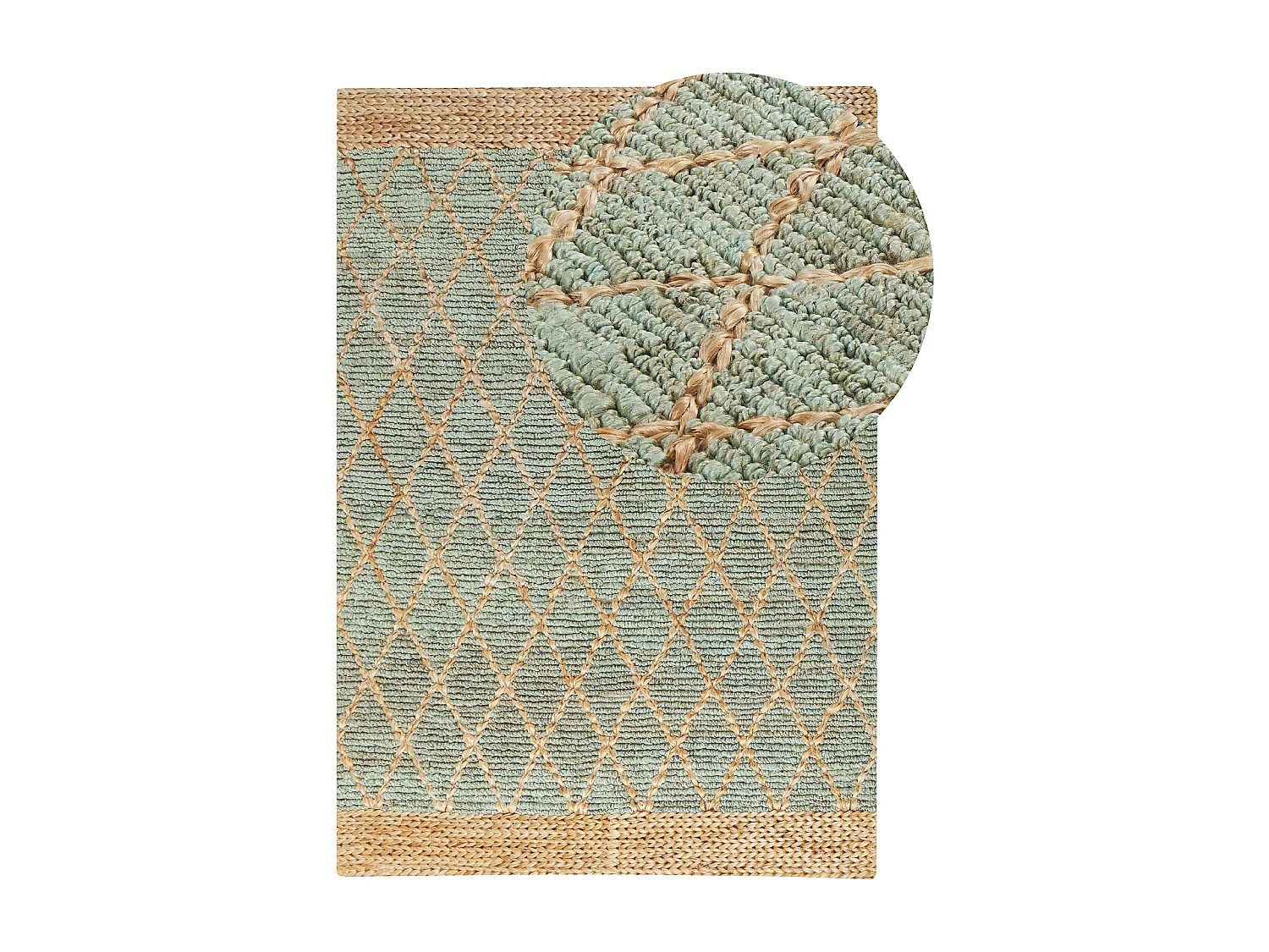 Tapis TELLIKAYA Vert 160 x 230 cm Jute