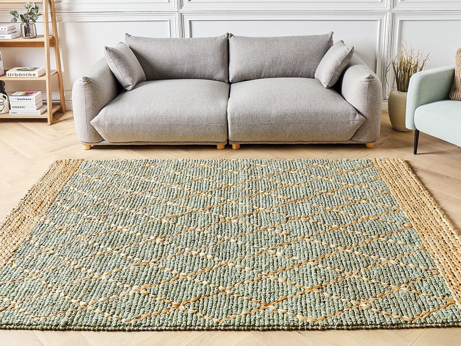 Tapis TELLIKAYA Vert 160 x 230 cm Jute