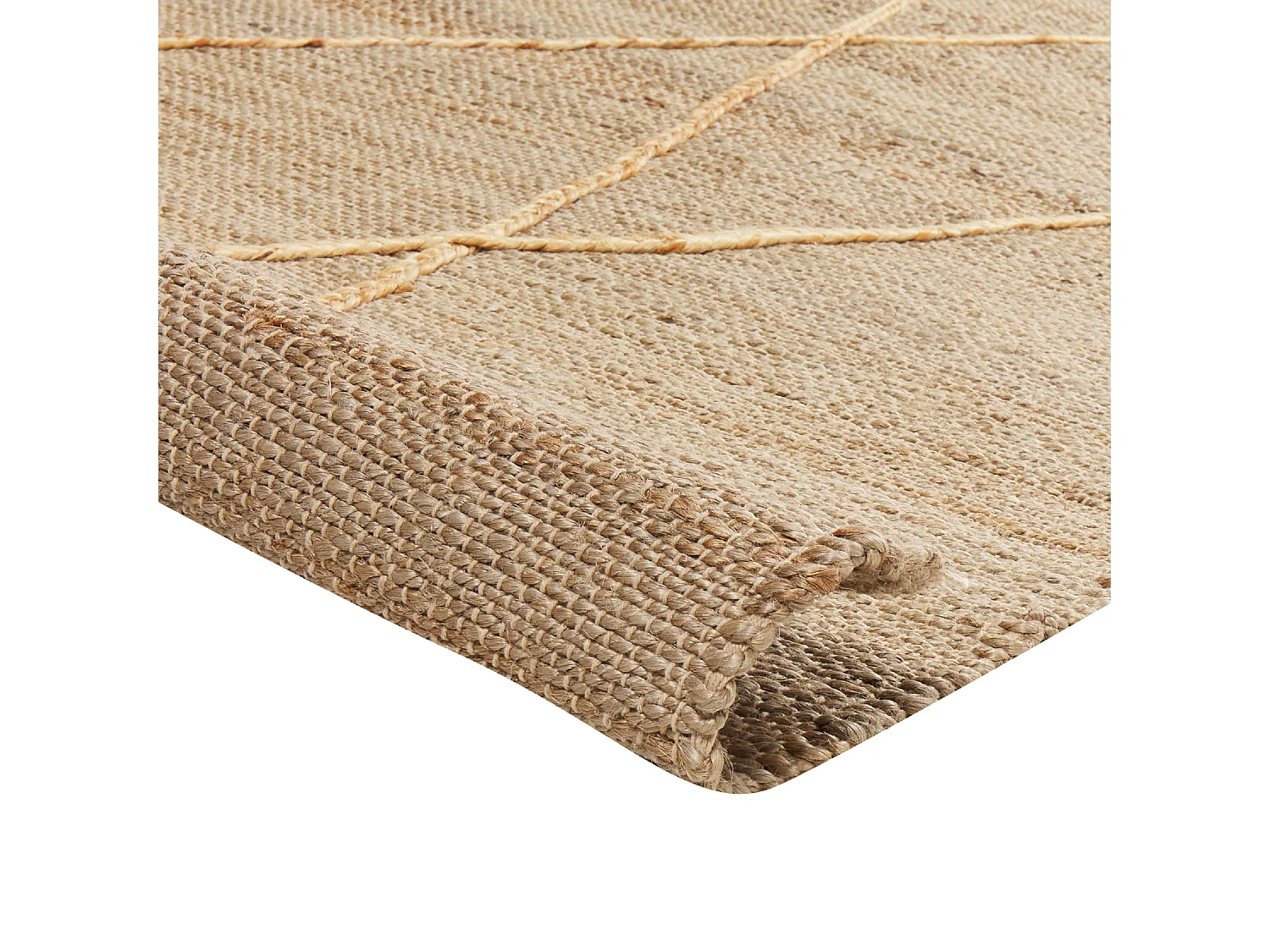 Vloerkleed jute beige 80 x 300 cm YUVACIK