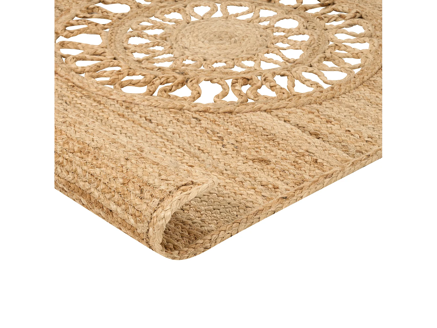 Vloerkleed jute beige 80 x 300 cm HATIPOGLU