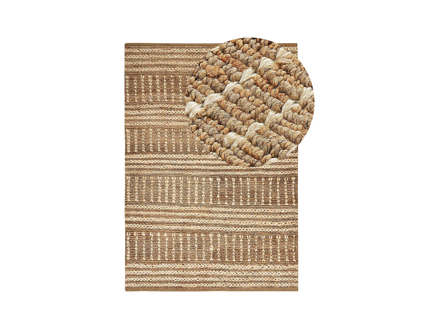 Tappeto iuta beige 160 x 230 cm KAMBERLI