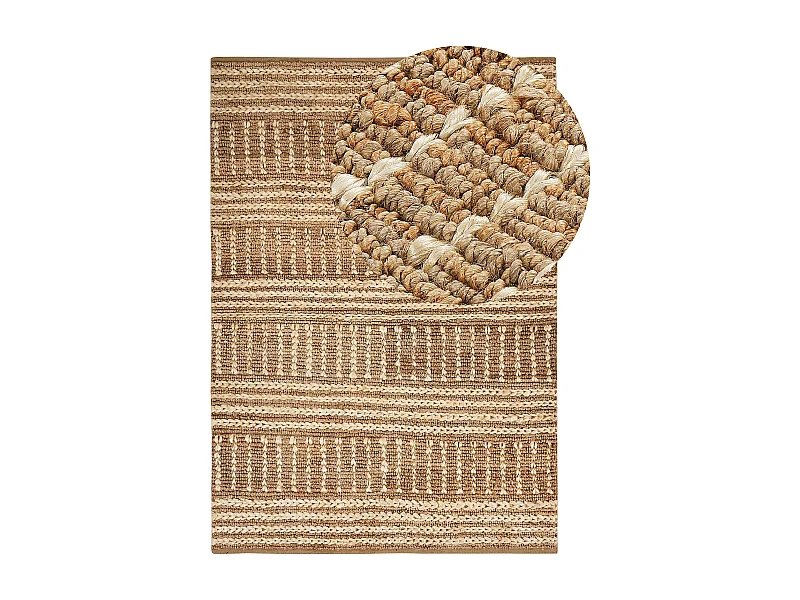 Tappeto iuta beige 160 x 230 cm KAMBERLI