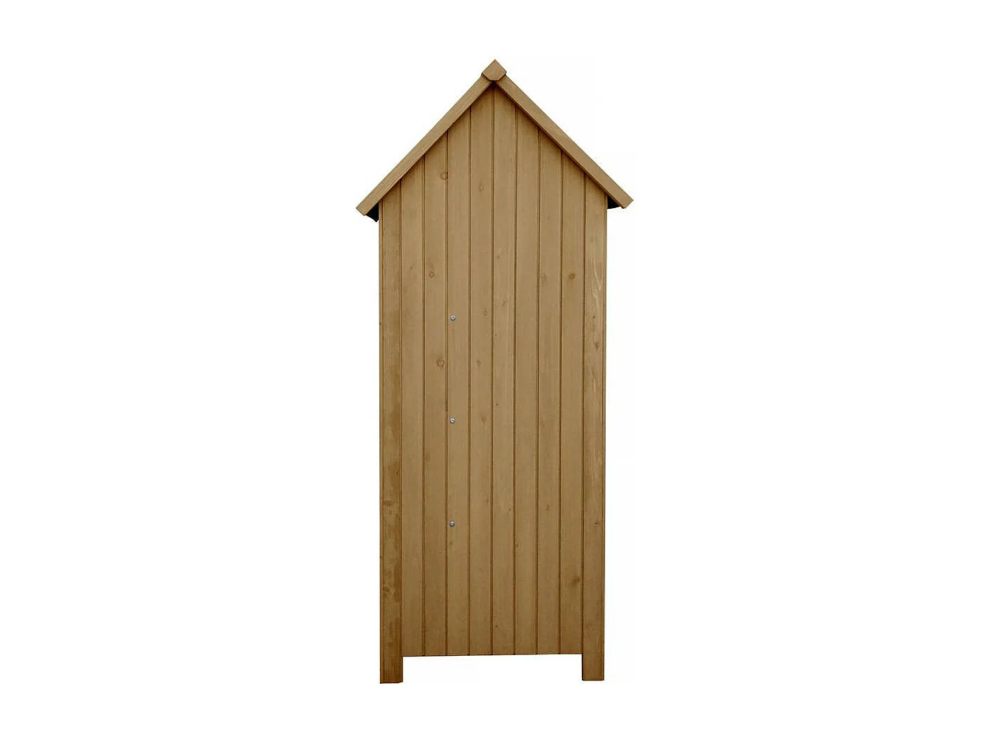 Tuinkast houten tuin berging "Cabanon" - 77 x 54,5 x 179 cm - Bruin - kastanjebruin