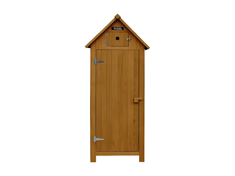 Armoire de jardin "Cabanon" - 77 x 54.5 x 179 cm - Marron