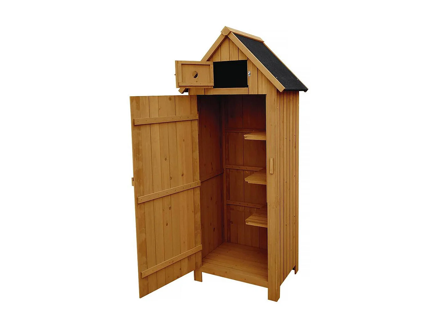 Armoire de jardin "Cabanon" - 77 x 54.5 x 179 cm - Marron