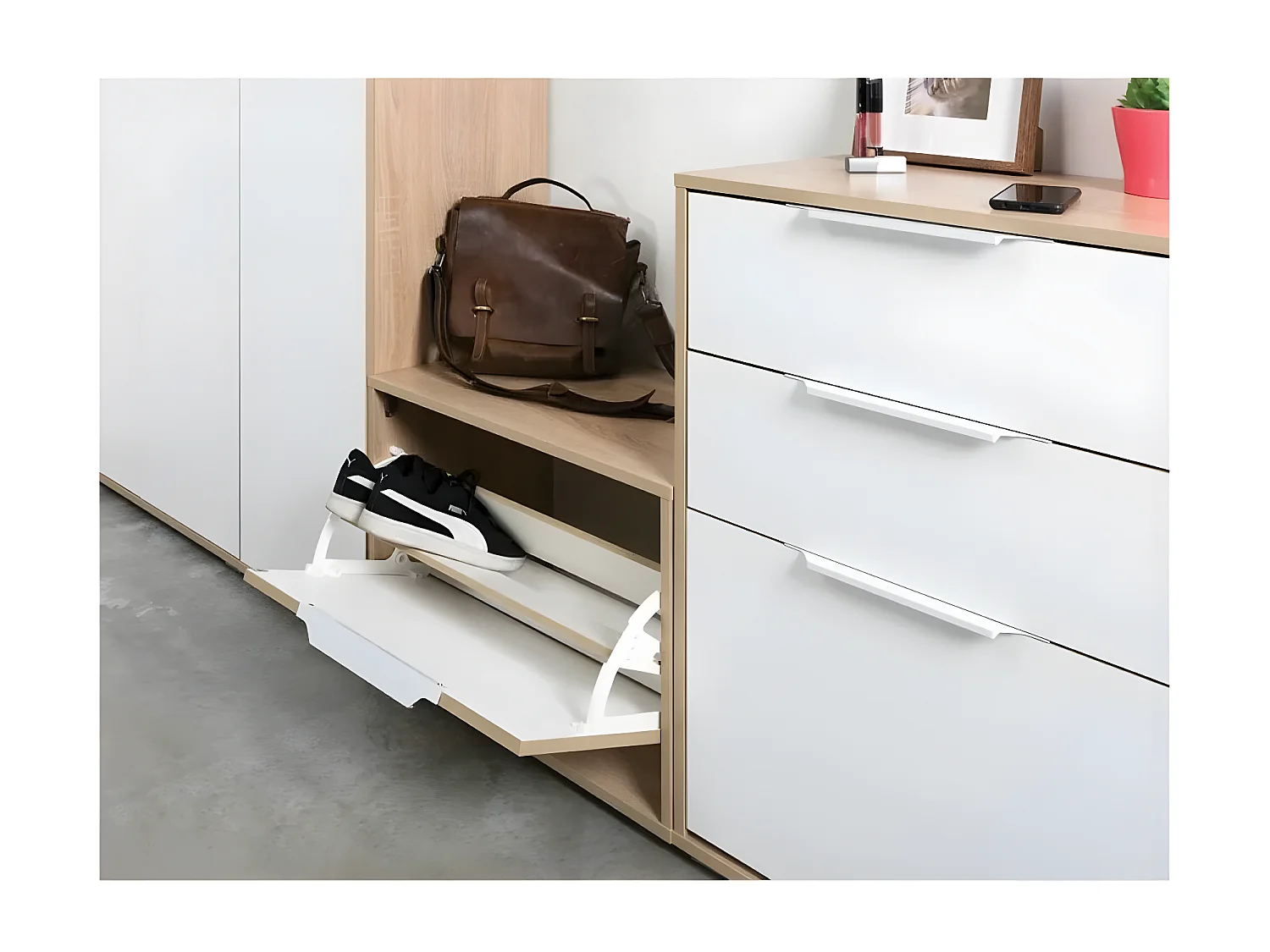 Sapateira - aglomerado - carvalho Sonoma - TANTAS