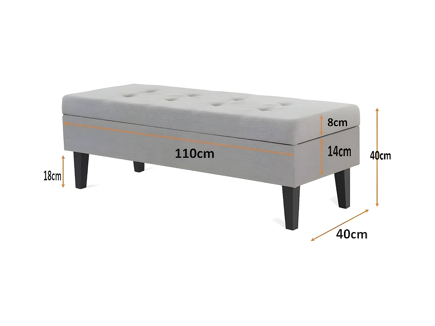 Schoenenbank - spaanplaat - grijs - LUSI