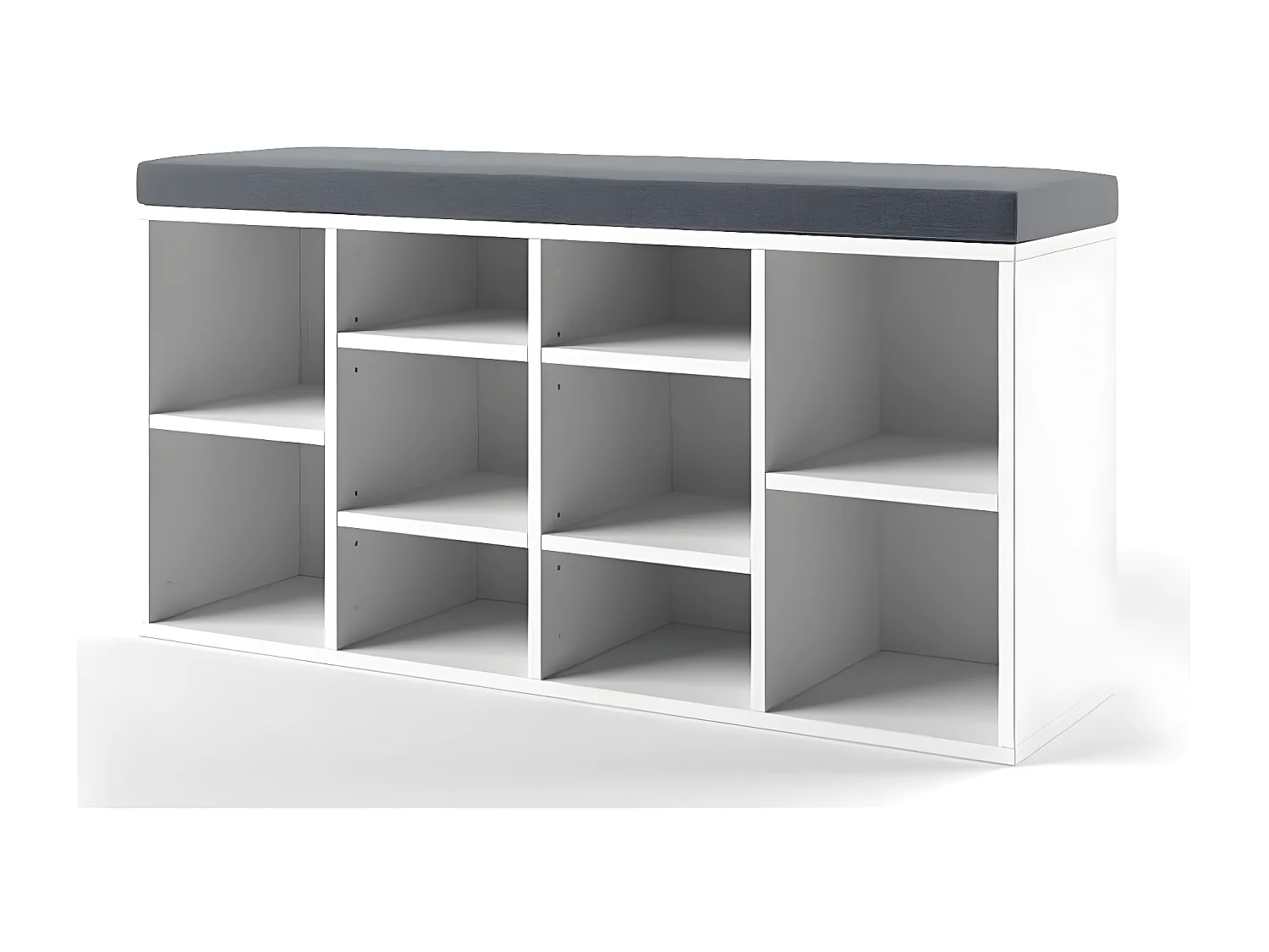 Étagère à chaussures - aggloméré - blanc - STAT