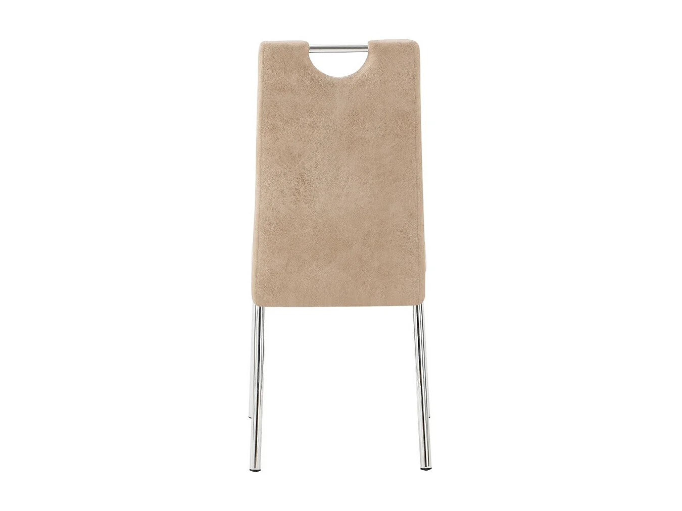 Set di 4 sedie da pranzo - Tessuto e metallo cromato - Talpa - REGINA