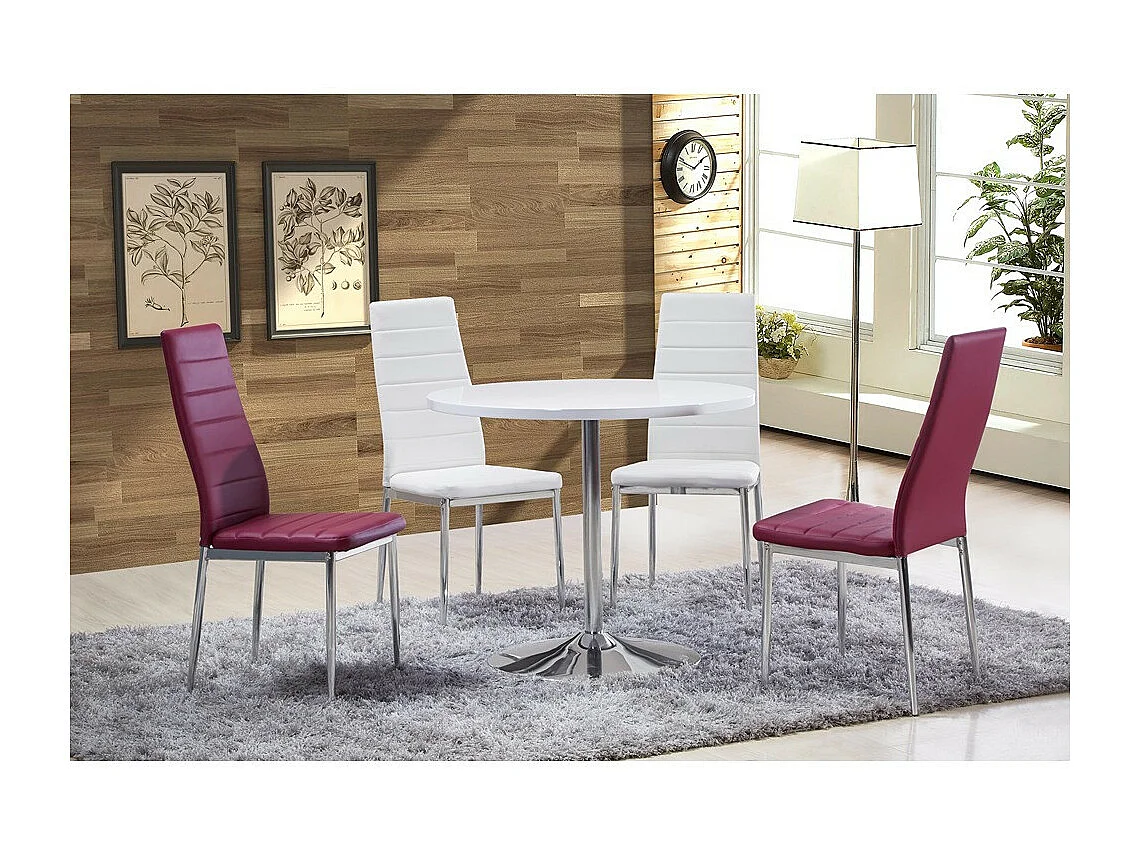 Esstisch - MDF - weiß - LEANDRA