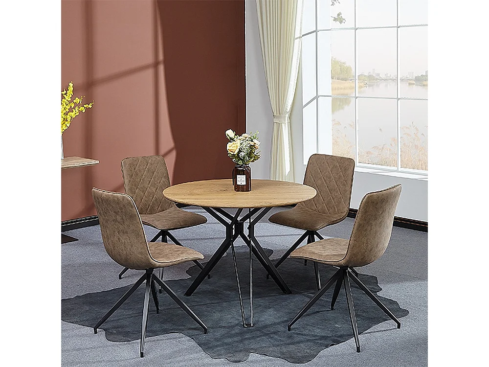 Table à manger - MDF - chêne - SIGAM